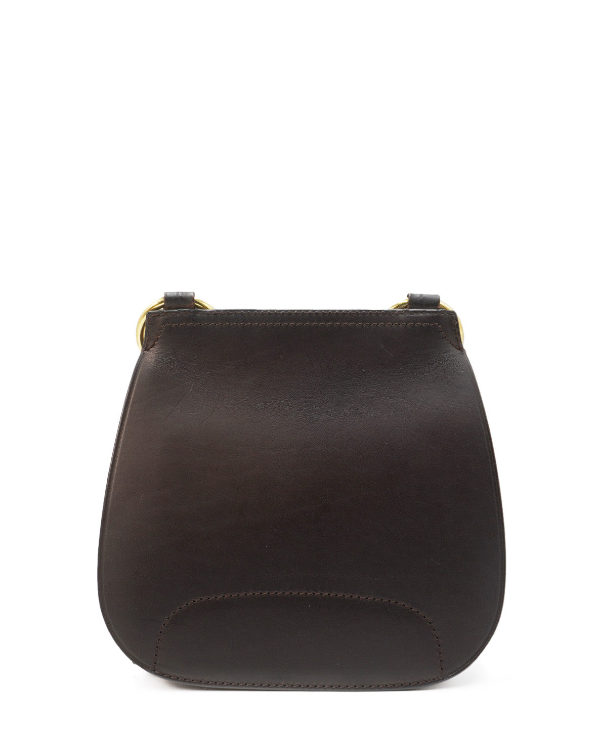 Medium Bridle Haymarket Check Coated Canvas and Leather Shoulder Bag Brown