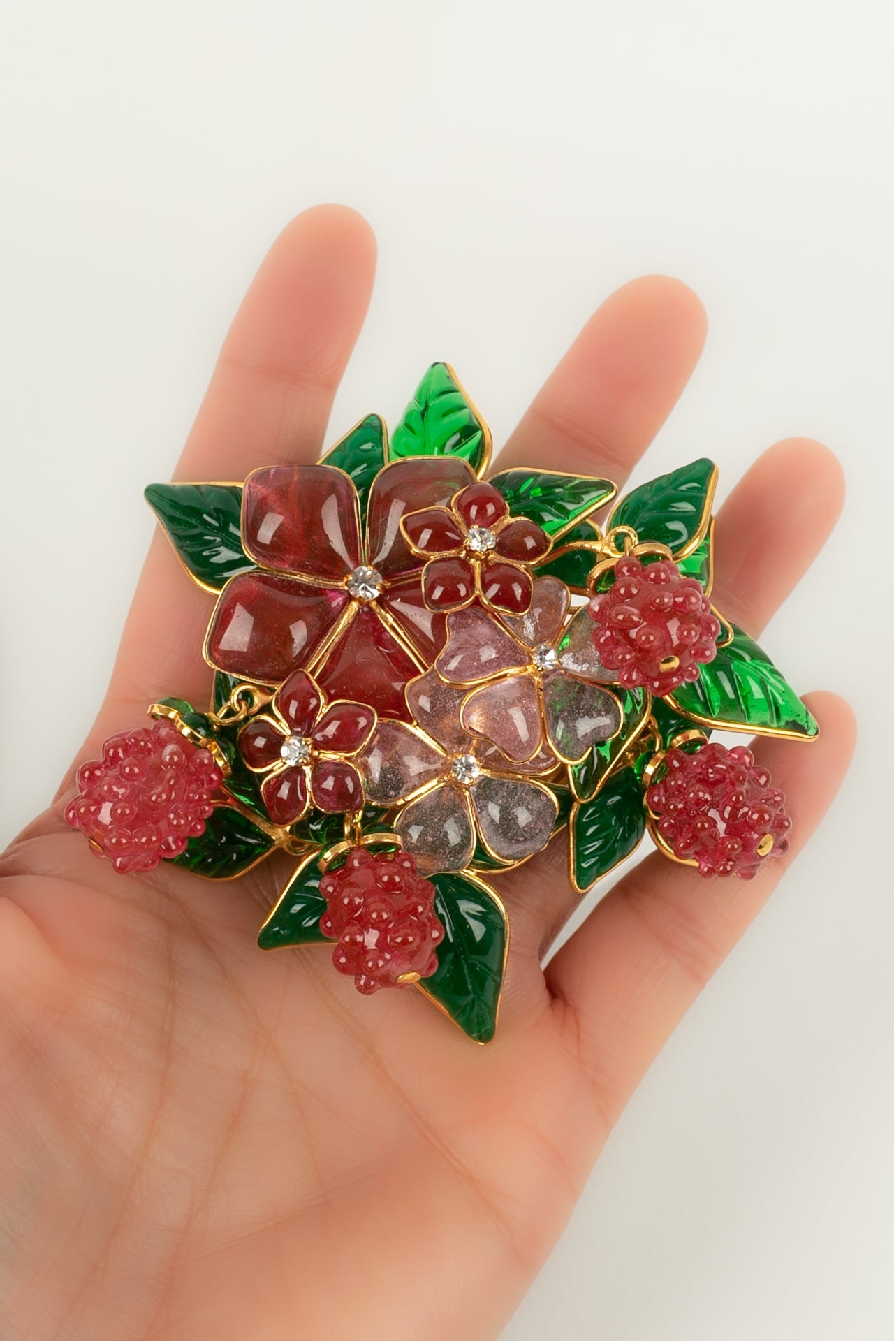 Broche framboises Augustine