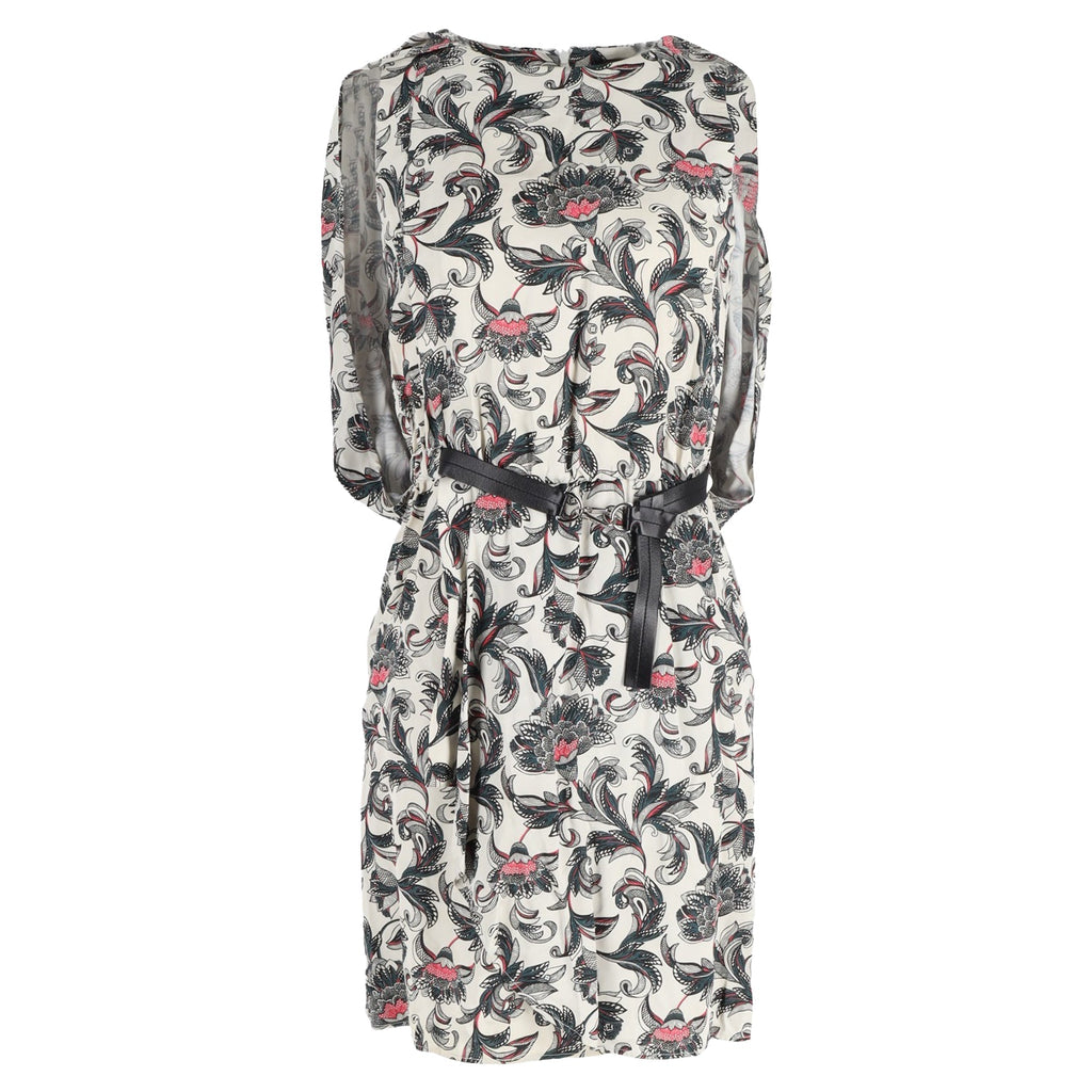 Louis Vuitton Dress with Belt in Floral Print Cotton