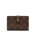 Louis Vuitton Monogram Portemone Vie Vie de Vienna Double Fed Wallet M61663 Brown PVC Leather  Louis Vuitton