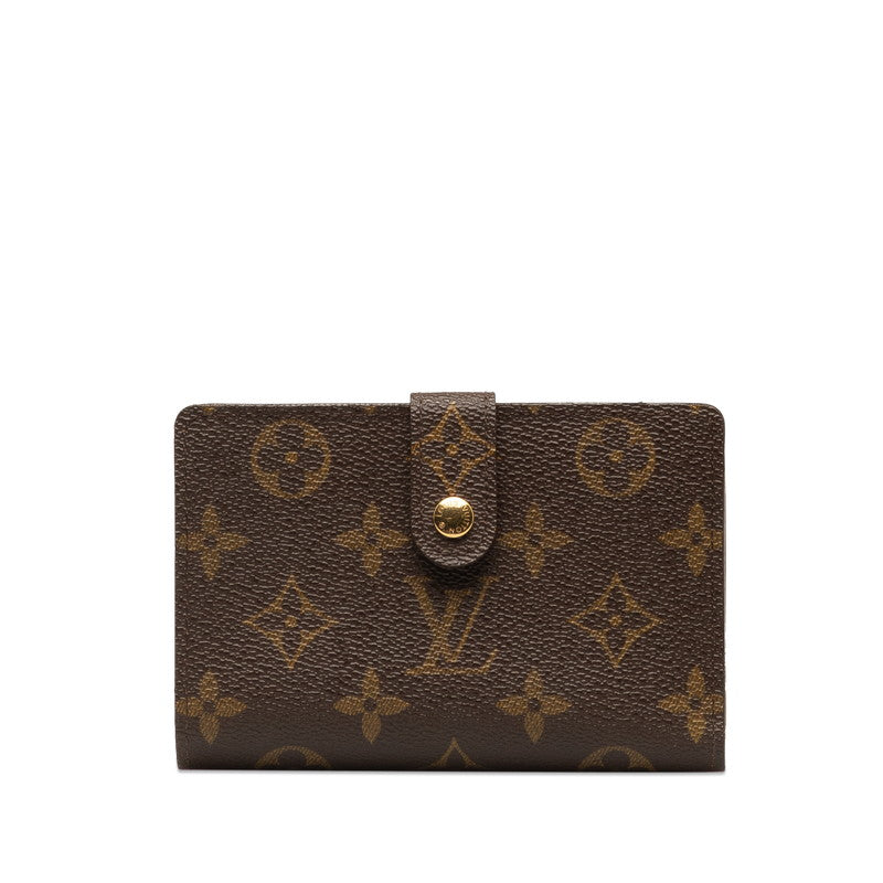 Louis Vuitton Monogram Portemone Vie Vie de Vienna Double Fed Wallet M61663 Brown PVC Leather  Louis Vuitton