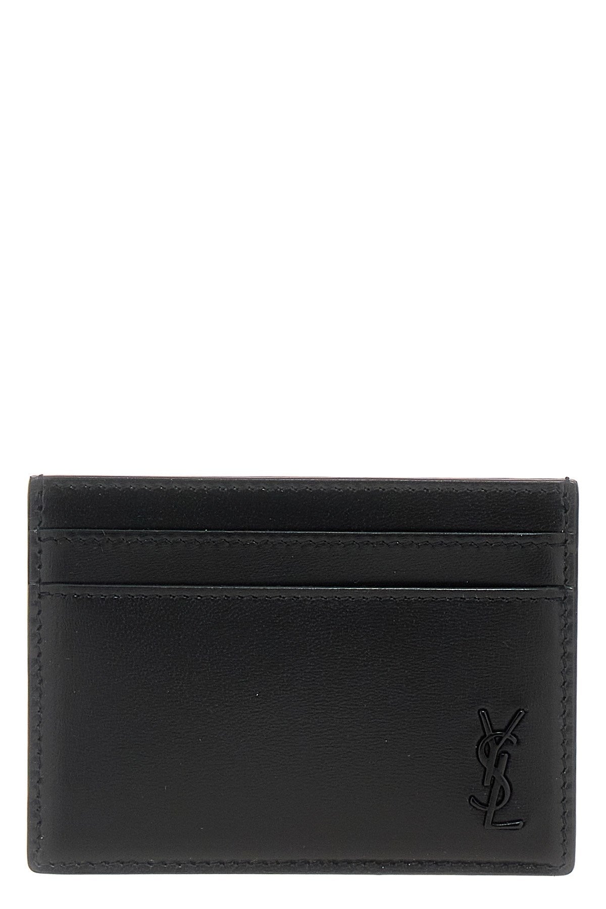 Saint Laurent Men Logo Leather Cardholder