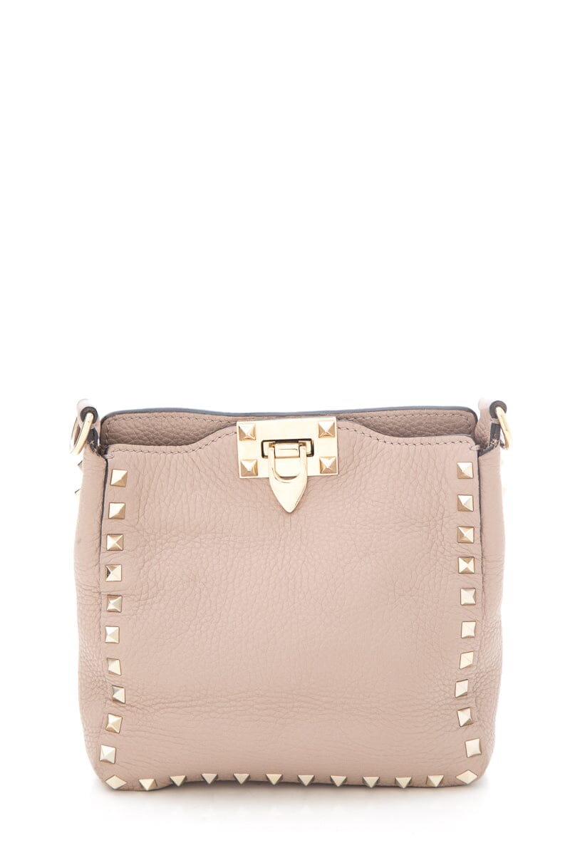 Valentino Garavani Rose Rockstud Flip Lock Messenger Bag