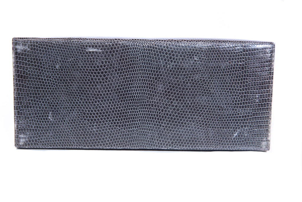 Martin Van Schaak Grey Lizard Skin Handbag