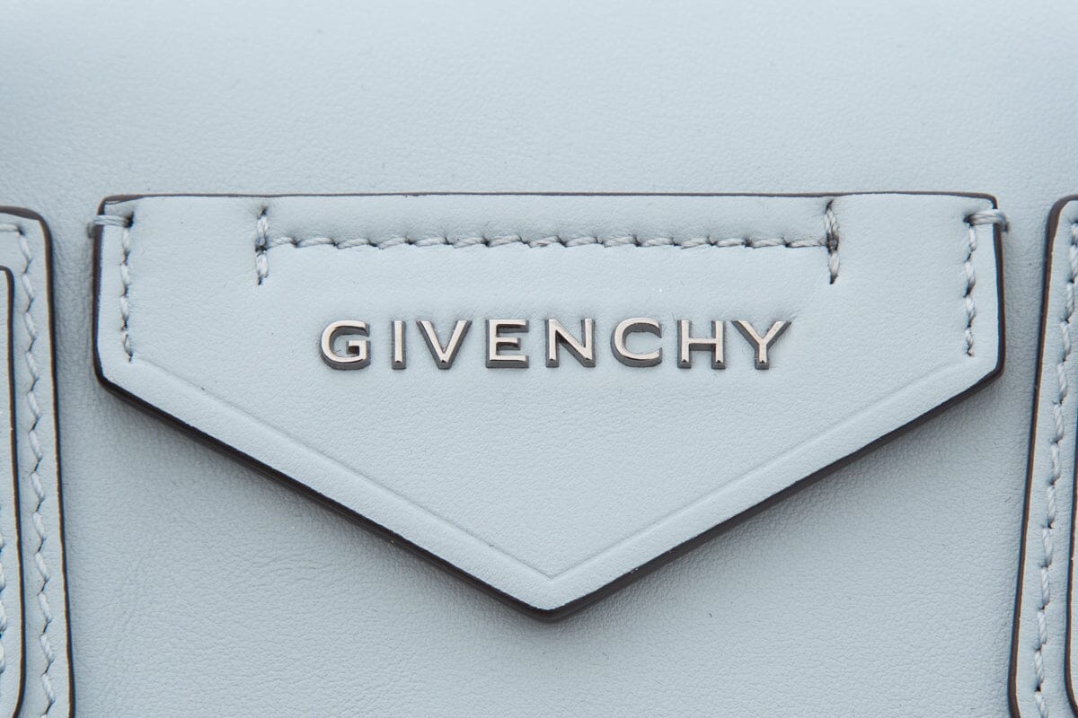 Givenchy Blue Calfskin Soft Antigona Handbag