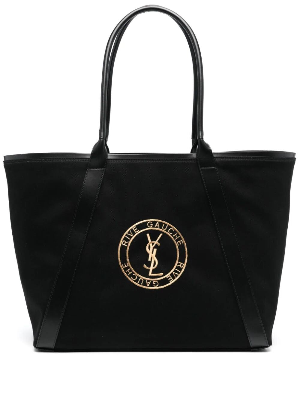 Saint Laurent Men Rive Gauche Tote Bag In Canvas