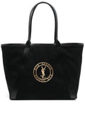 Saint Laurent Men Rive Gauche Tote Bag In Canvas