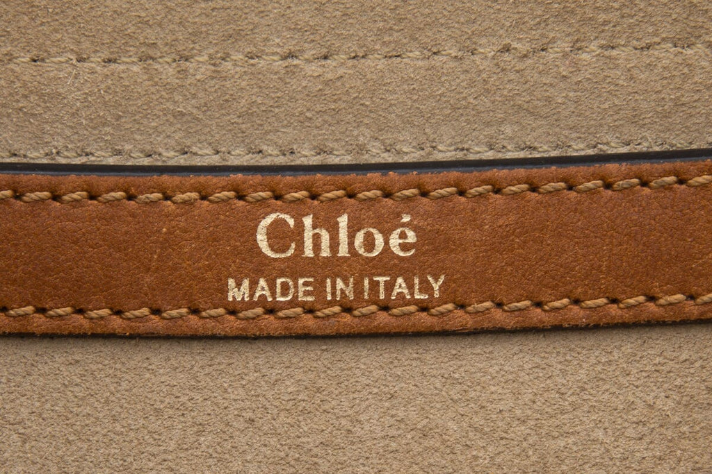 Chloe Brown Hudson Whipstitch Leather Handbag