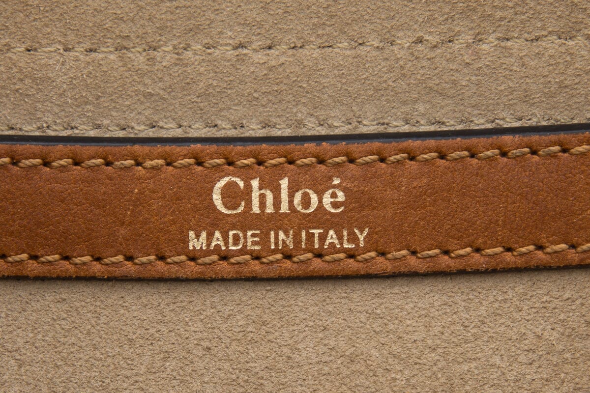 Chloe Brown Hudson Whipstitch Leather Handbag
