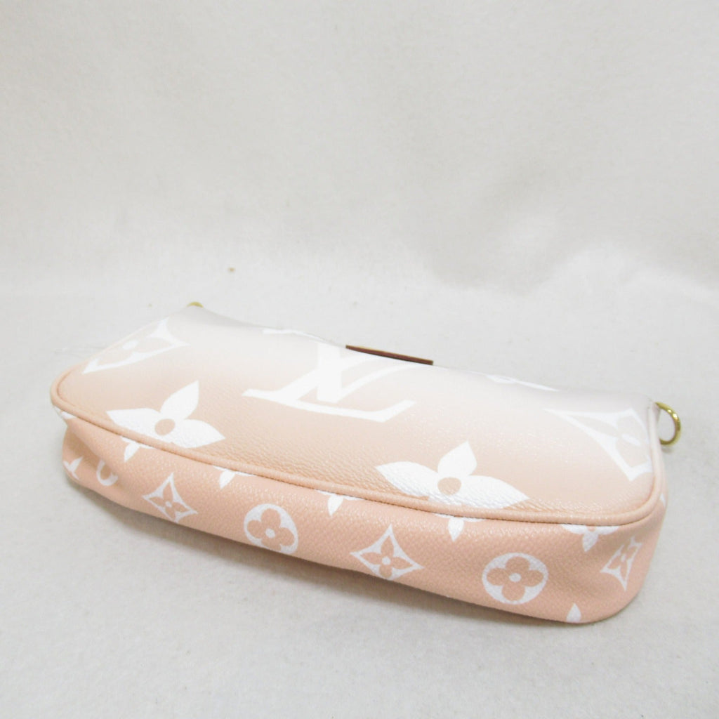 Louis Vuitton Louis Vuitton Multicolor Pochette Accessories Bag PVC  Canvas Monogram Giant  Orange Brum M57634