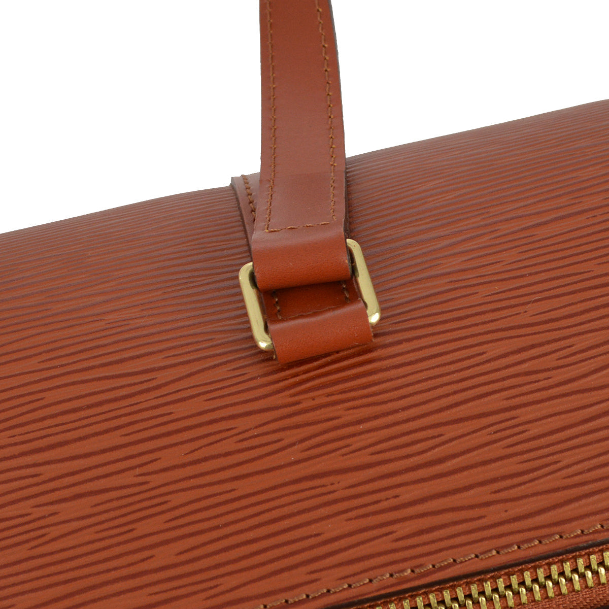 Louis Vuitton 1997 Brown Epi Soufflot Handbag M52867
