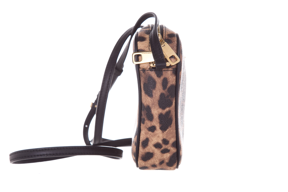 Dolce & Gabbana Leopard Dauphine Square Cross-Body