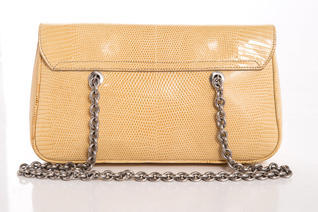 Ralph Lauren Taupe Lizard Handbag
