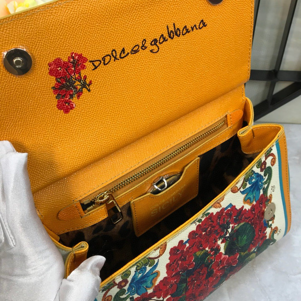 GLAMI 90s Sicily Bag With Logo Print Multicolor For Women 10.2in/26cm GLAMI