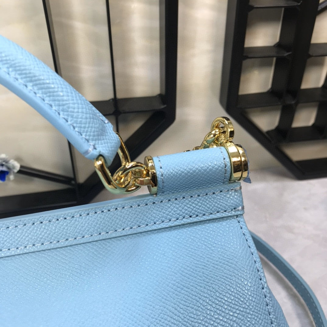 GLAMI MeGLAMIum Sicily Handbag In Dauphine Blue For Women 10.2in/26cm GLAMI GLAMI4347A10018H422