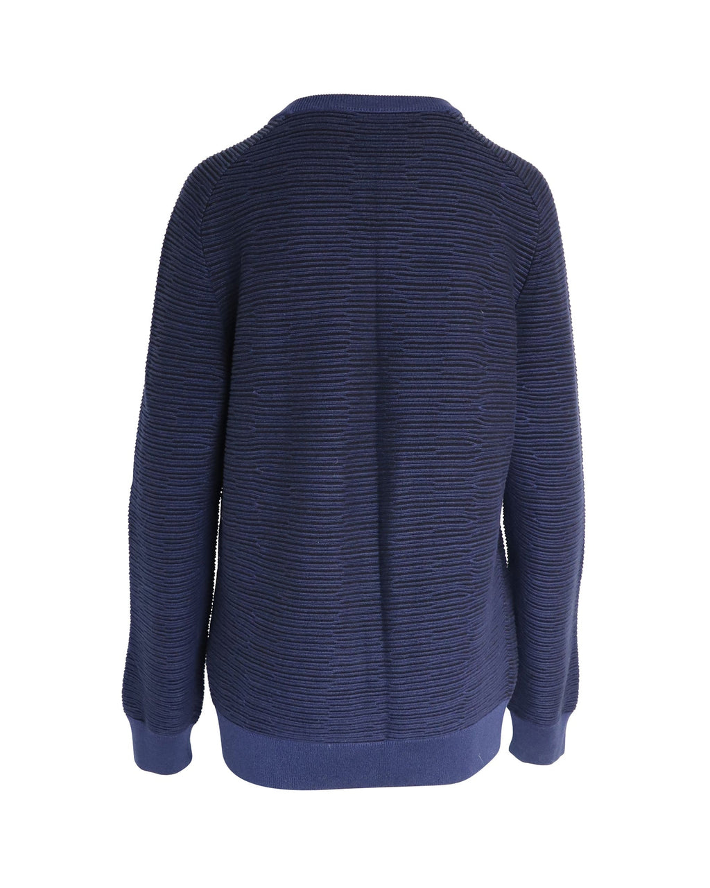 Louis Vuitton Striped Crewneck Sweater in Navy Cotton