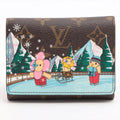 Louis Vuitton Monogram Portefolio Victoria M82622 Brown  Pink Compact Wallet