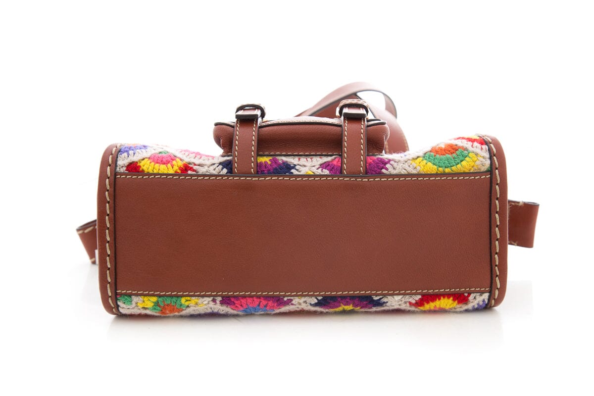 Chloe Multi Crochet & Leather Handbag