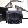 GLAMI Niki MeGLAMIum Chain Bag In-Embossed NavyÃ‚Â For Women 11in/28cm YSL