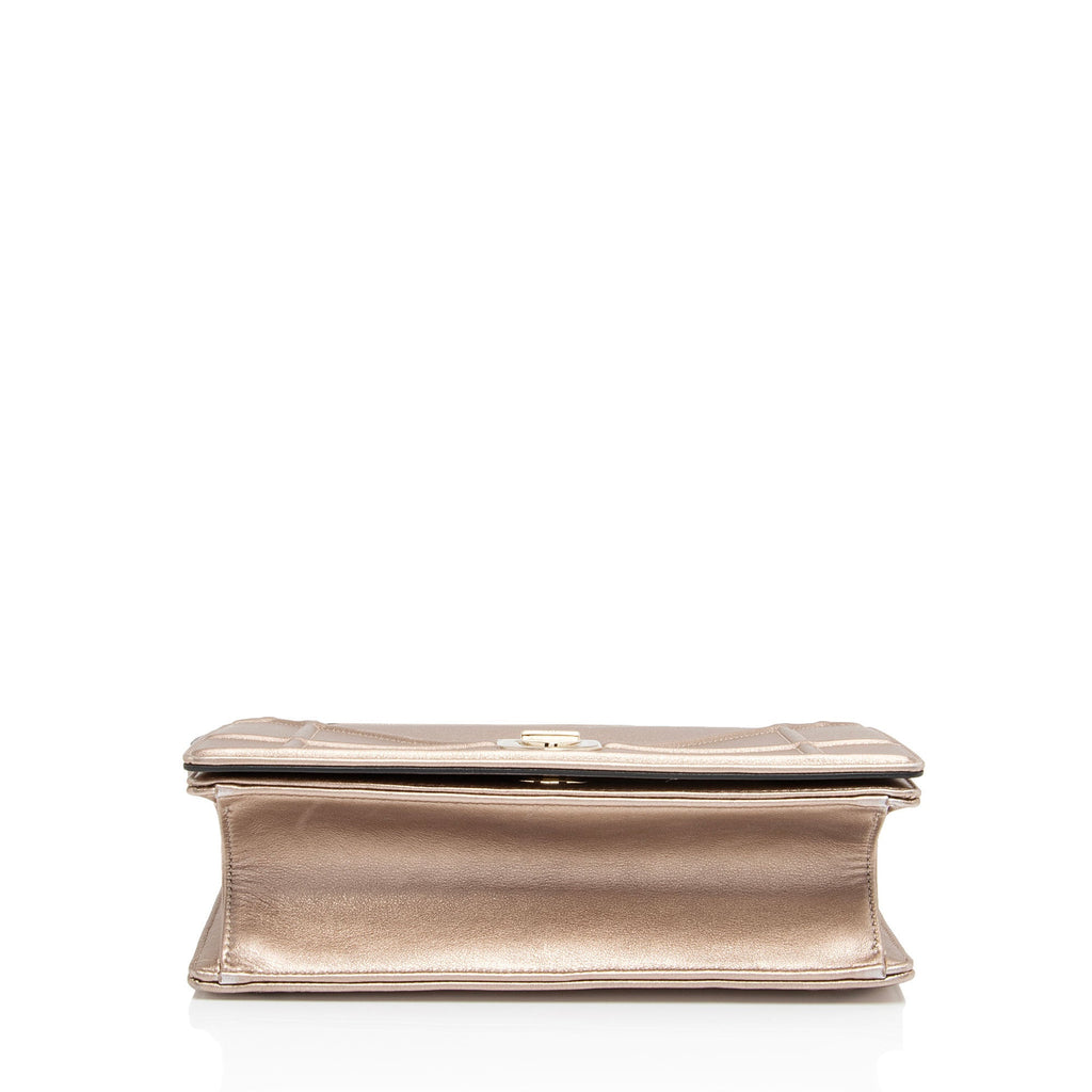 Dior Metallic Calfskin Diorama Medium Shoulder Bag