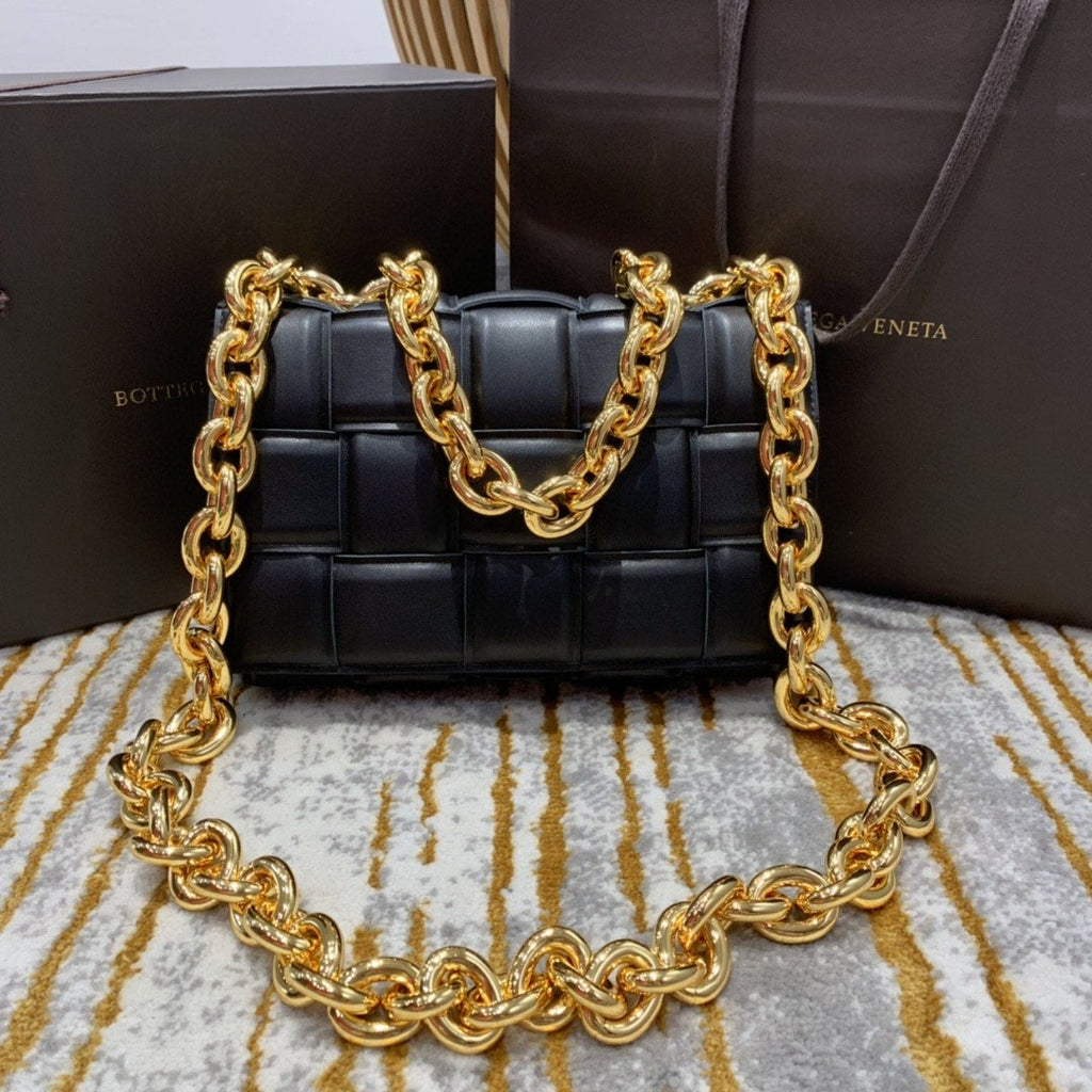 GLAMI Chain Cassette Bag For Women 10.2in/26cm In Black 631421VBWZ08425