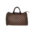 Louis Vuitton Damier Ebene Canvas Speedy 35 Satchel