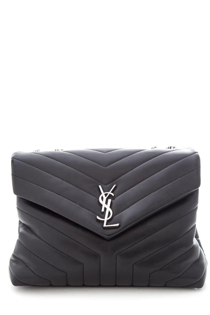 YSL Black Matelasse Calfskin Handbag