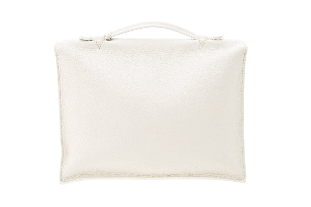 HermÃƒÆ’Ã‚Â¨s White Sac a Depeches 27 Handbag