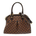 Louis Vuitton Trevi 2w Shoulder Bag PVC Coated Linen Damier  Brown  N51997