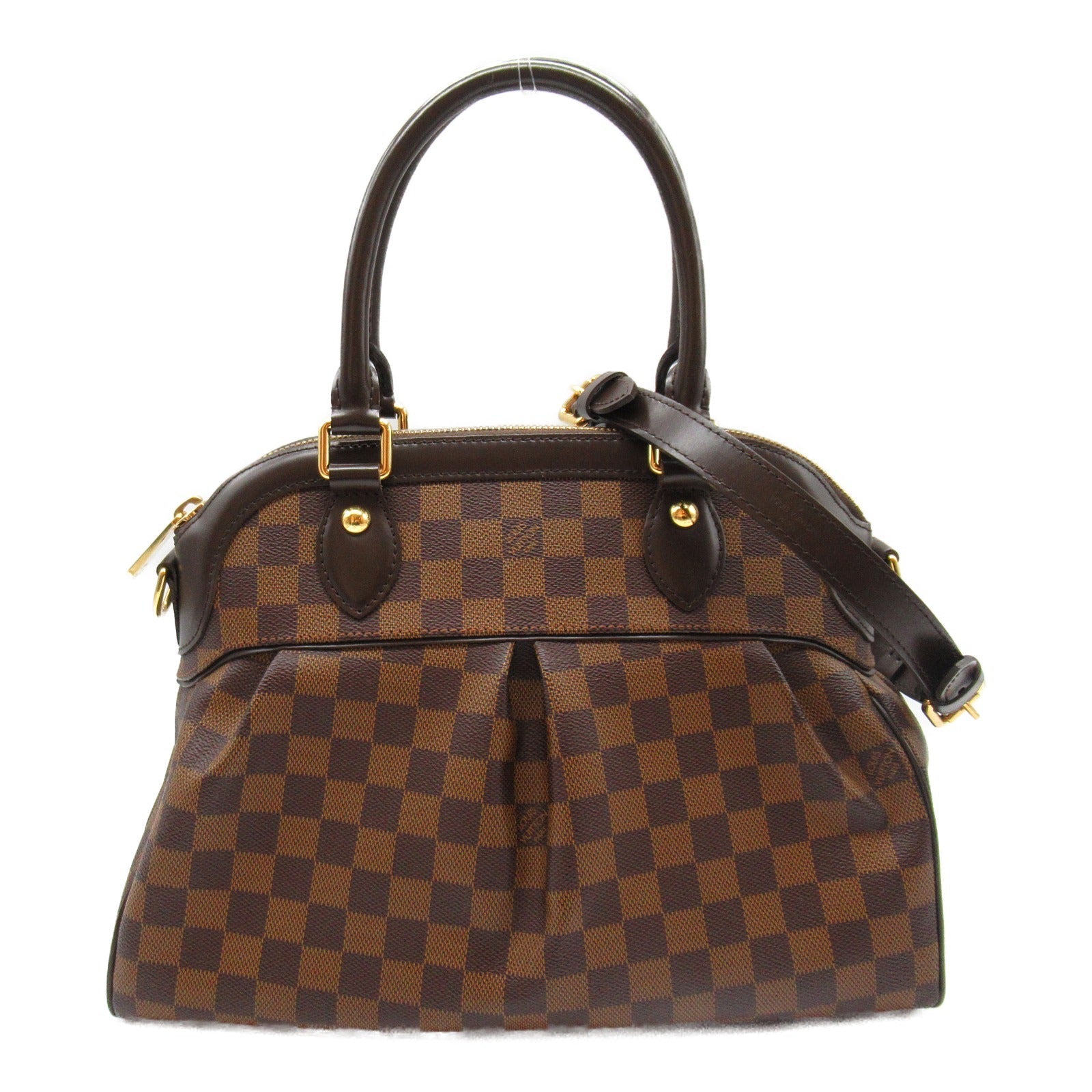 Louis Vuitton Trevi 2w Shoulder Bag PVC Coated Linen Damier  Brown  N51997