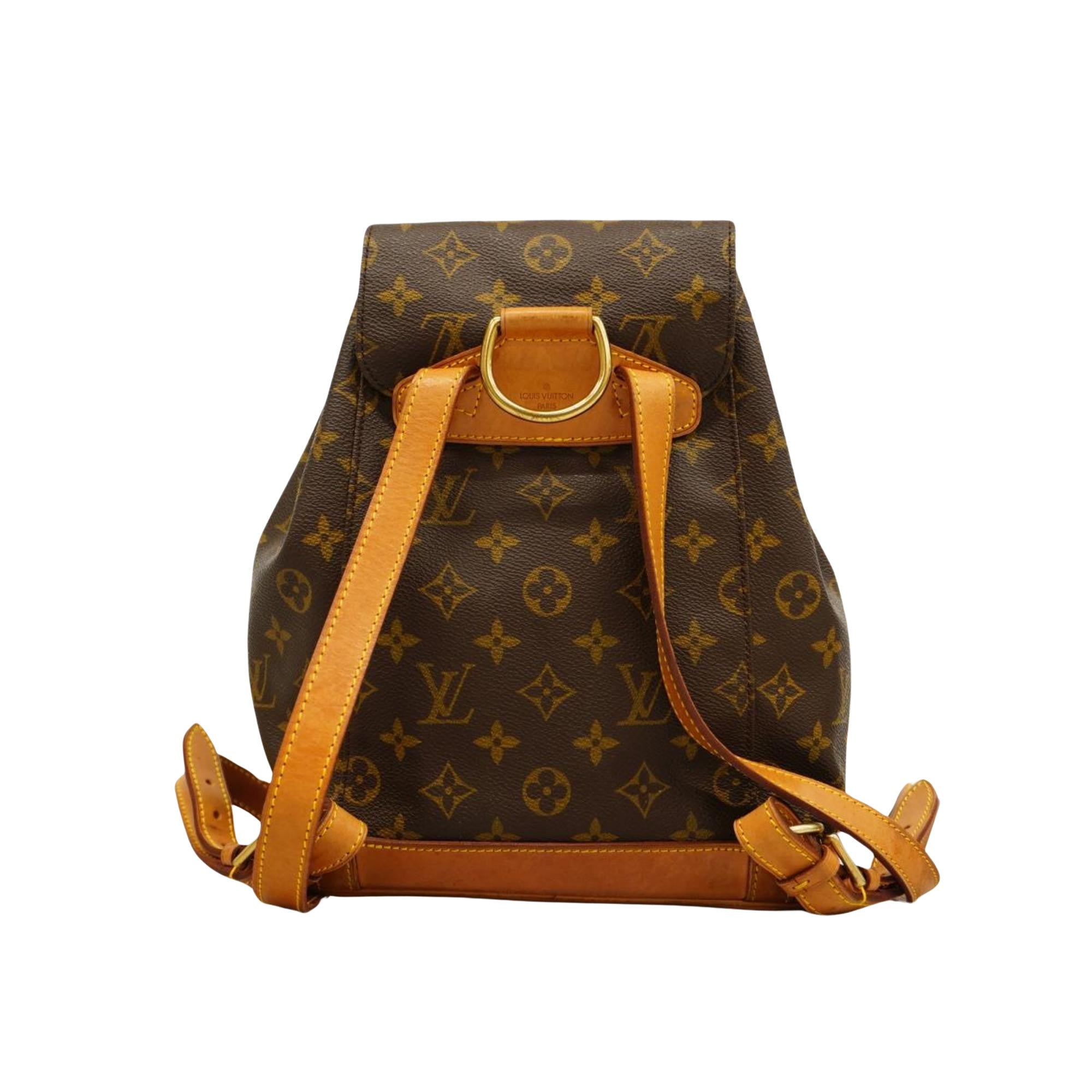 Louis Vuitton Montsouris Mm  Canvas Backpack Bag ()