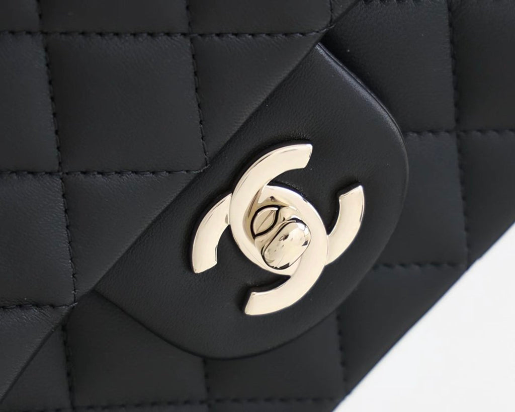 CHL Flap Bag Mini Doll Handle Bag 20cm Black