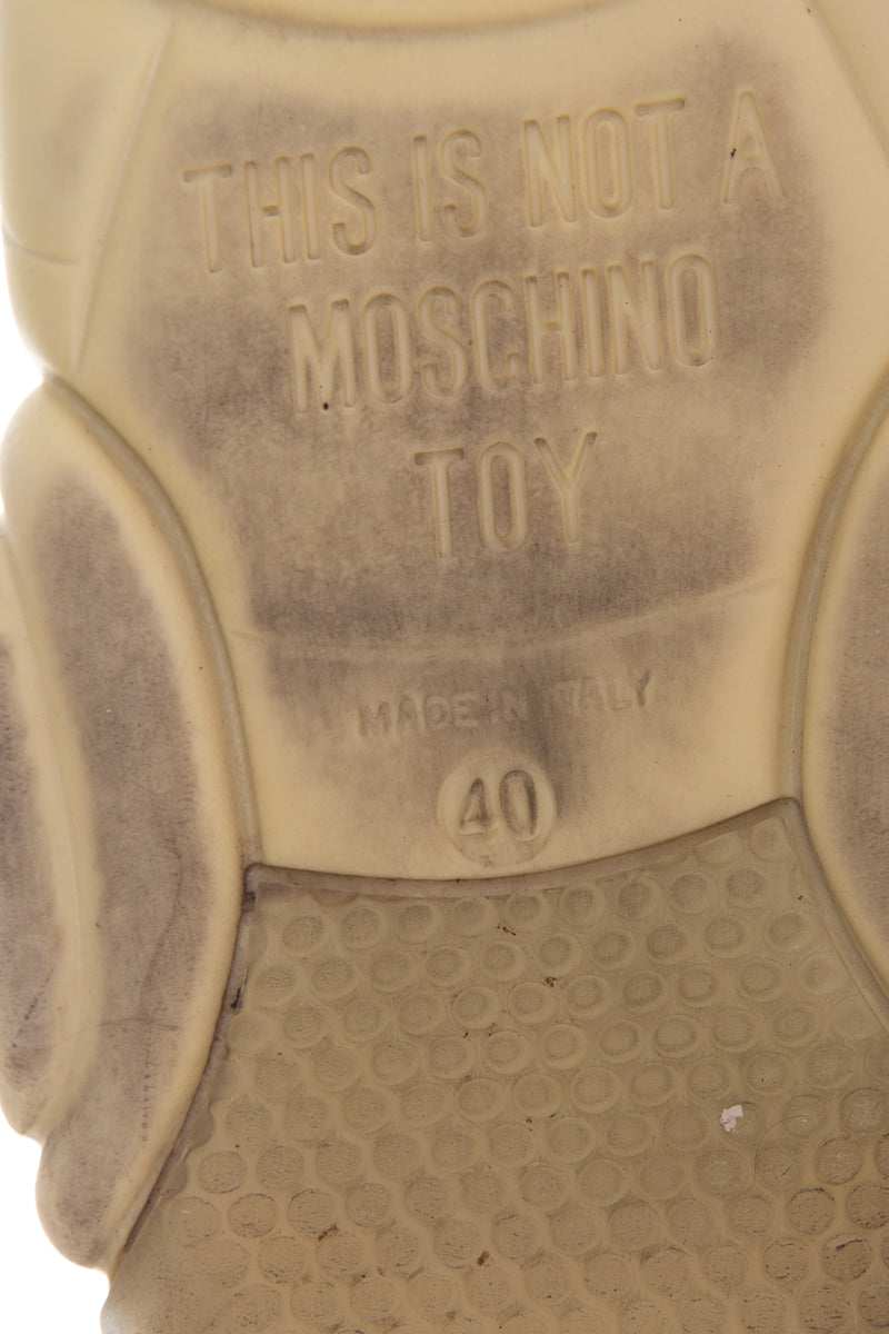 Moschino Multicolored Logo-Strap Teddy-Sole Sneakers SZ 40