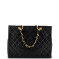 CHANEL Vintage Timeless Shopping Tote Quilted Lambskin Medium