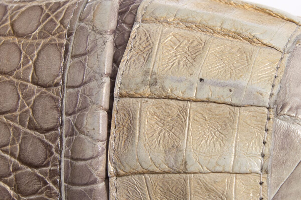 Nancy Gonzalez natural Caiman Crocodile Tote
