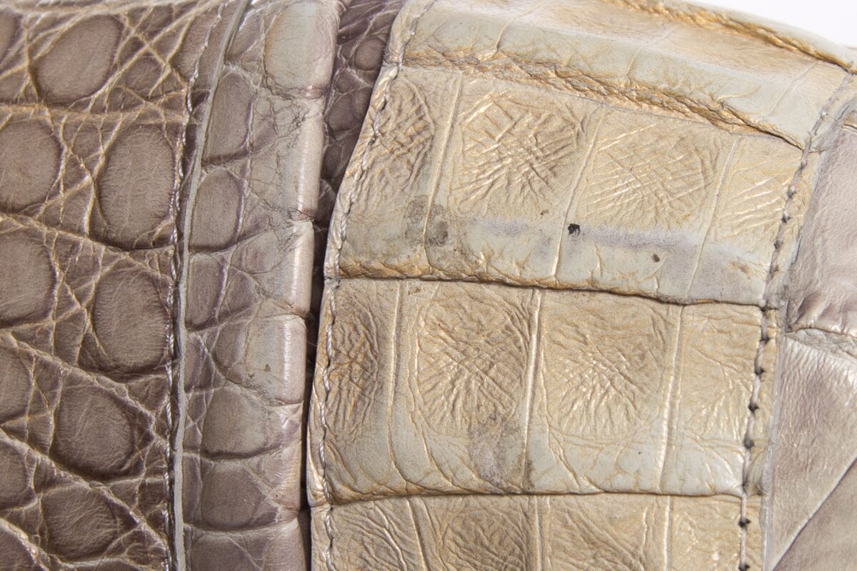Nancy Gonzalez natural Caiman Crocodile Tote