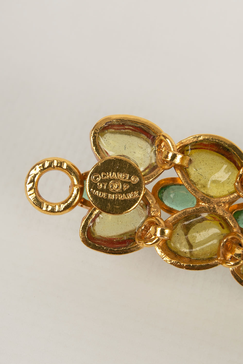 Bracelet en pÃƒÆ’Ã‚Â¢te de verre Chanel