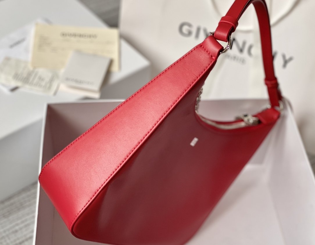 gv MeGLAMIum Moon Cut Out Bag Red For Women, Handbags, Shoulder Bags 11.8in/30cm GVC