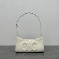 CE Cuir Triomphe Shoulder Bag White For Women 9.4in/24cm