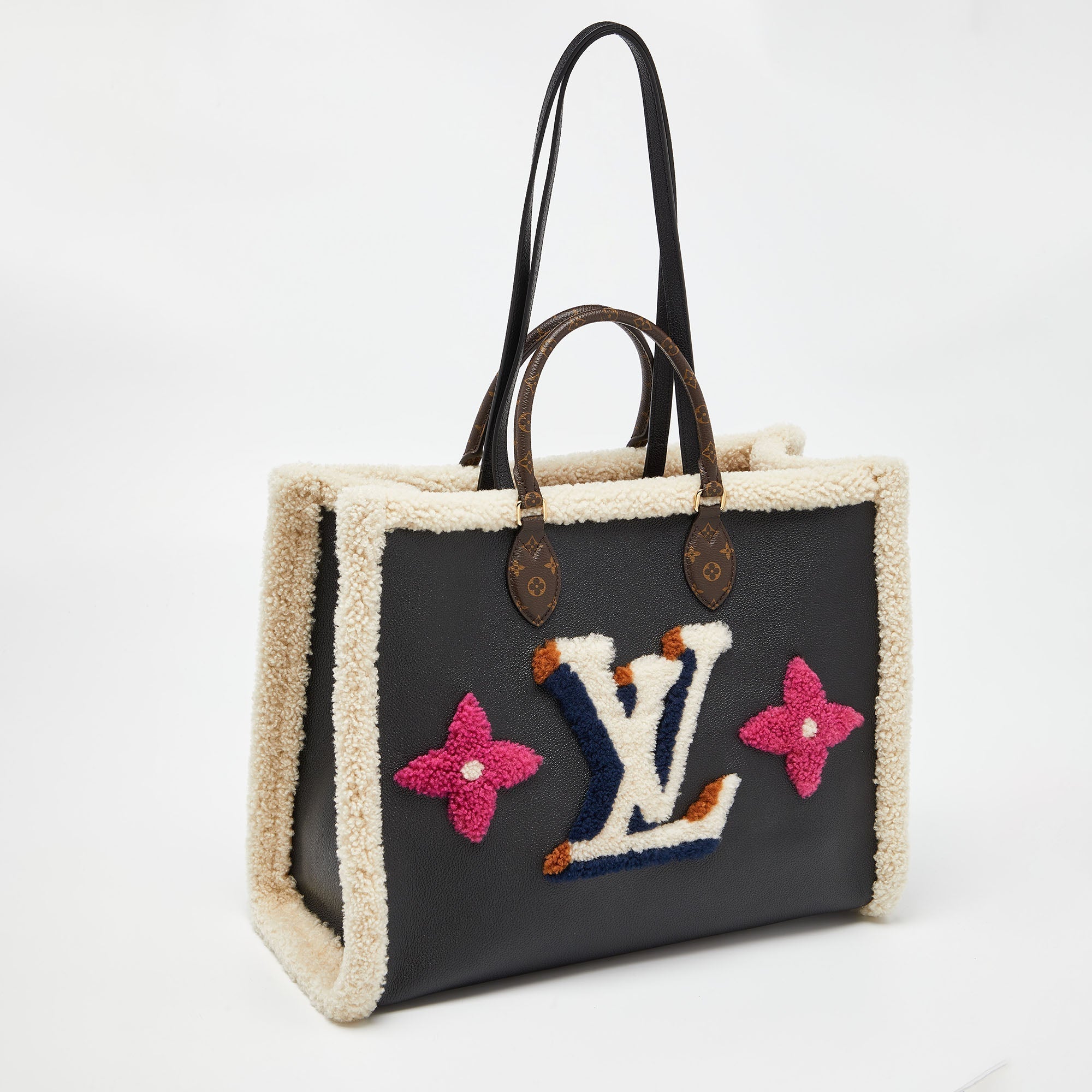 Louis Vuitton  Shearling Monogram Onthego Gm Bag