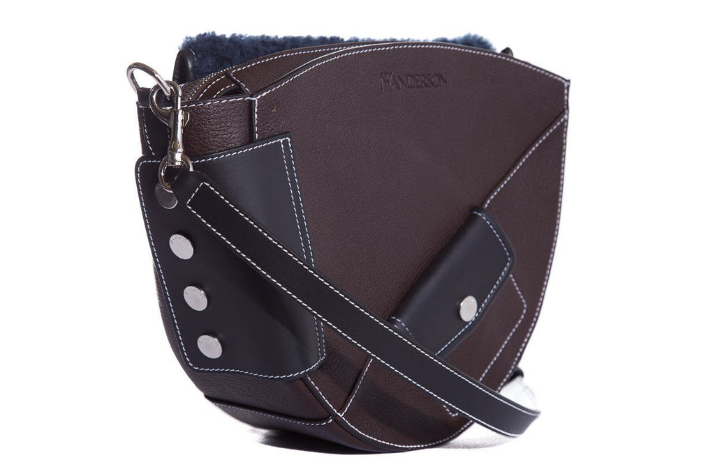 J.W. Anderson Brown Suede Handle Bag