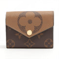 Louis Vuitton Giant Monogram Reversee Portefolio Zoe M80725 Black X Brown Compact Wallet