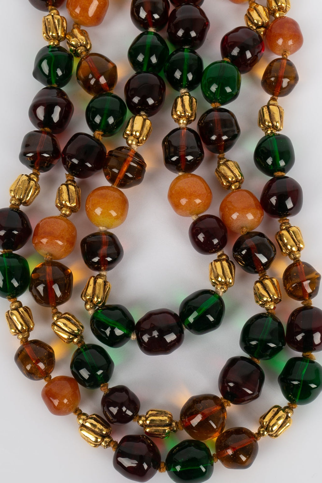 Collier de perles multicolores Chanel