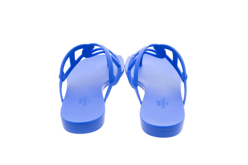 HermÃƒÆ’Ã‚Â¨s Blue Egerie Sandals SZ 40