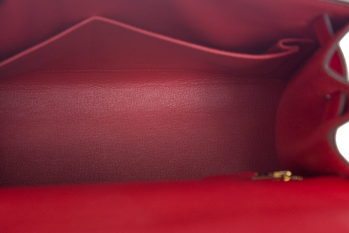 HermÃƒÆ’Ã‚Â¨s Kelly 28 Rouge Tomate Epsom Sellier GHW  Handbag