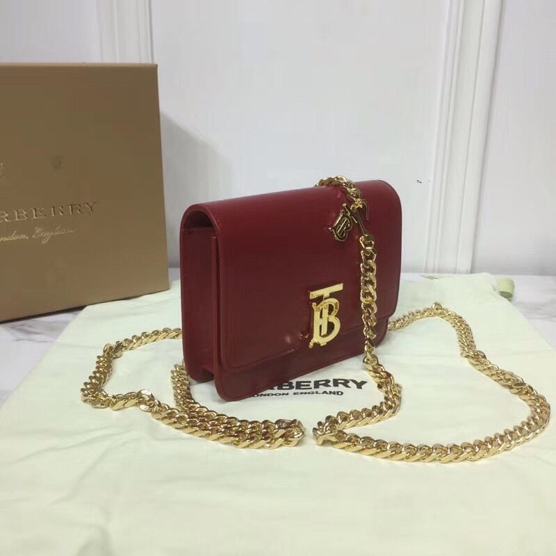 GLAMI Tb Chain Belt Bag Red For Women, Bags 6.6in/17cm