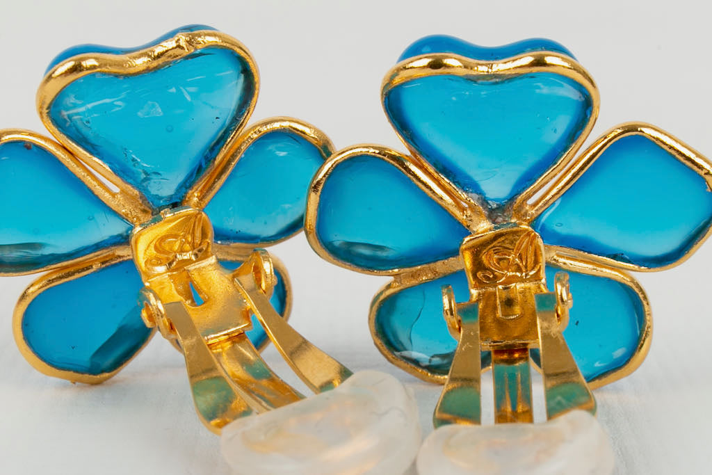 Boucles d'oreilles fleur Augustine