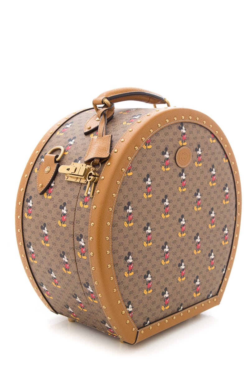 Gucci 2020 Exclusive Capsule Collection with Disney Monogram Leather Hat Case
