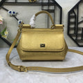 GLAMI MeGLAMIum Sicily Handbag In Dauphine Gold For Women 10.2in/26cm GLAMIÃ‚Â 