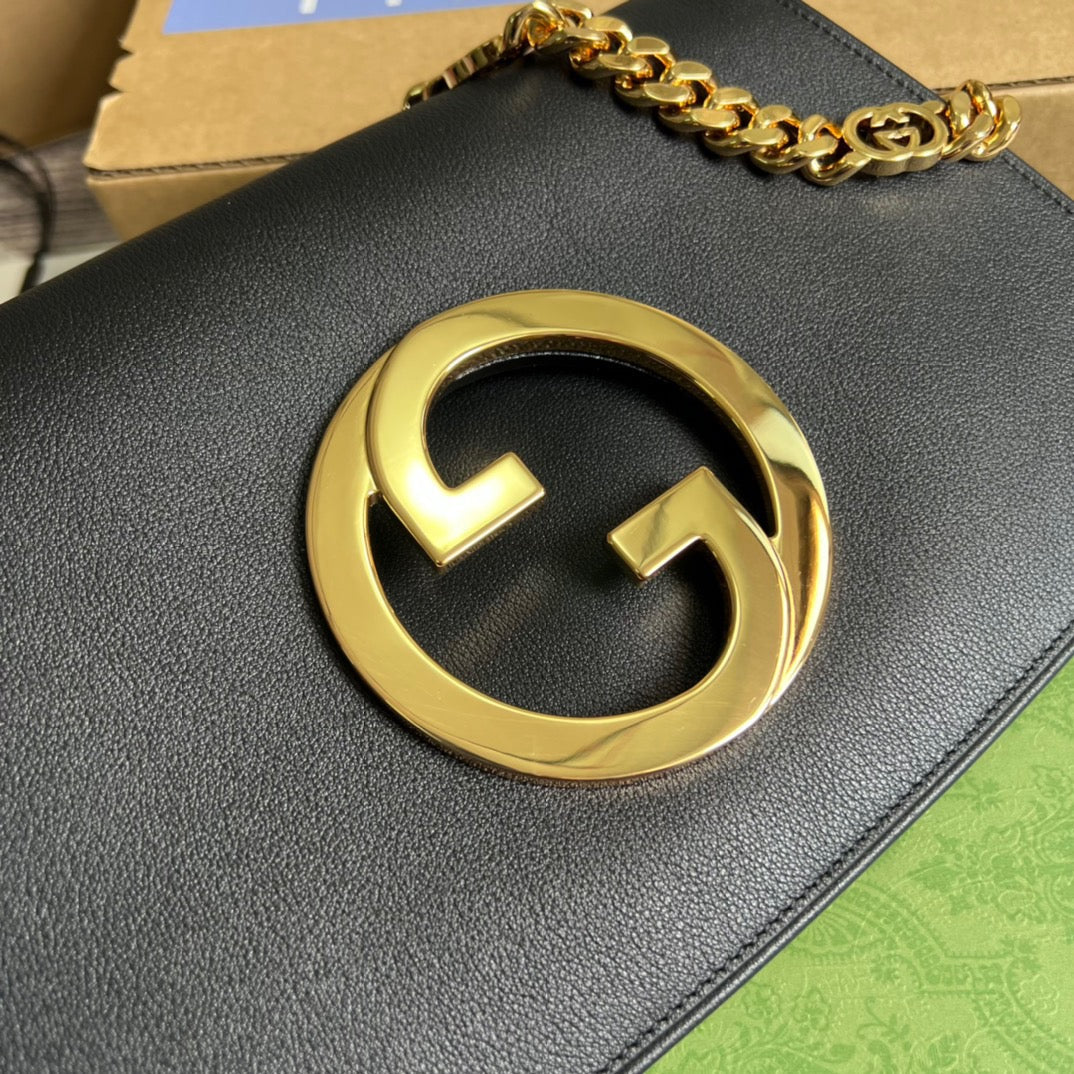 gg Blondie Shoulder Bag Black For Women, Women’s Bags 11in/28cm gg‎ 699268 UXX0G 1000